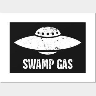 Funny Alien UFO - Swamp Gas Posters and Art